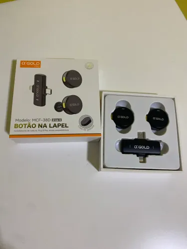 Microfone lapela sem fio