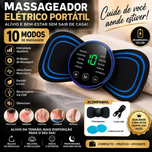 Massageador elétrico portátil