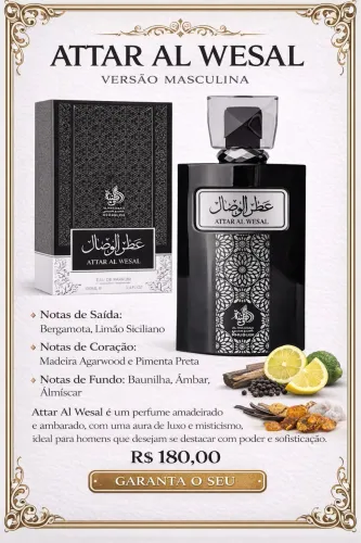 Perfume árabe attar al wesal 