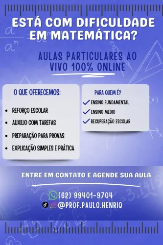 Aula de matemática 