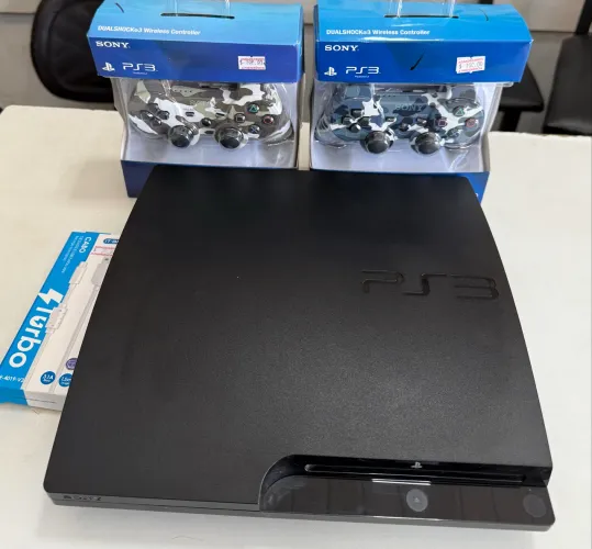 PS3 slim d.e.s.b.l.oq.u.e.a.do 20 jogos na memória