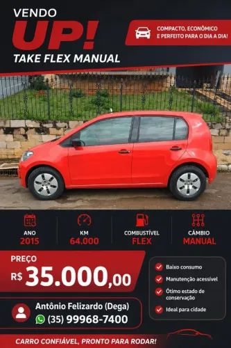 Volkswagen Up! Take 1.0 Total Flex 12V 5P 2015