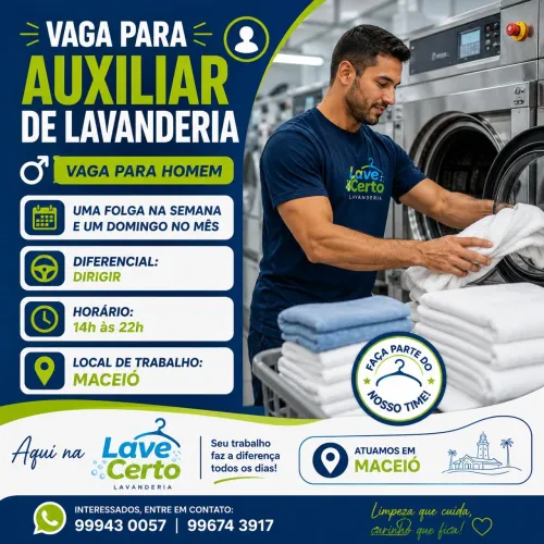 Auxiliar de lavanderia 