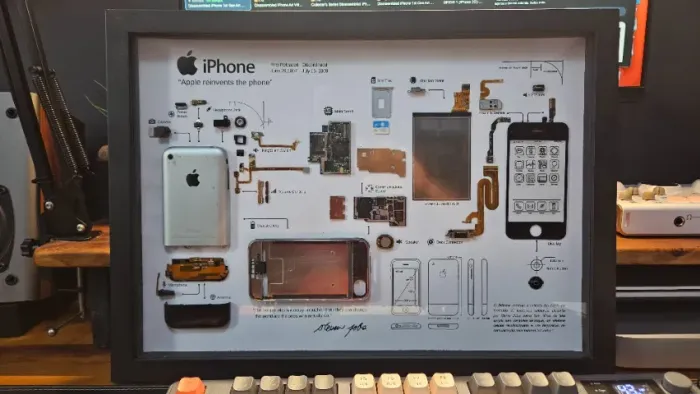 Quadro Tipo Grid Iphone 1 Ger 2G Desmontado - Disassembled