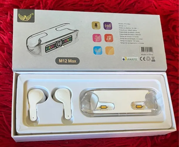 Fone de Ouvido Sem fio M12 Max