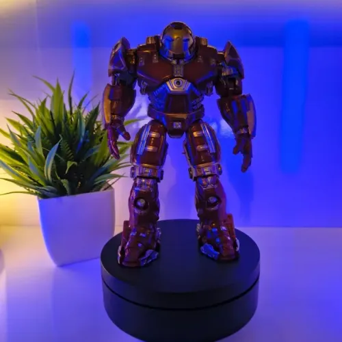 Action Figure Iron Man Hulkbuster Mark 44 | 100% Articulado + LED | Marvel® | Colecionável