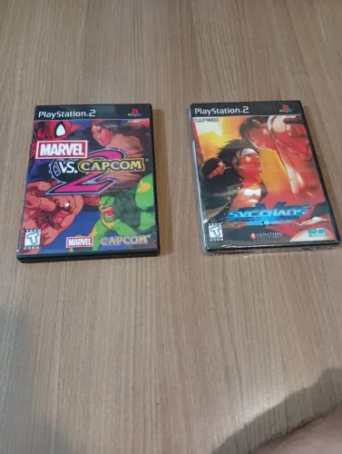 PS2 playstation 2 lote prensado Marvel vs Capcom e svc chaos snk vs capcom