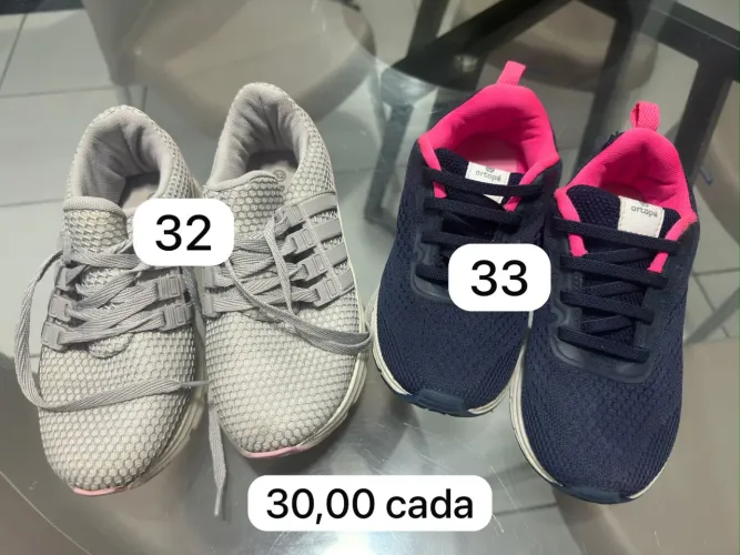 Venda de tênis infantil seminovos 