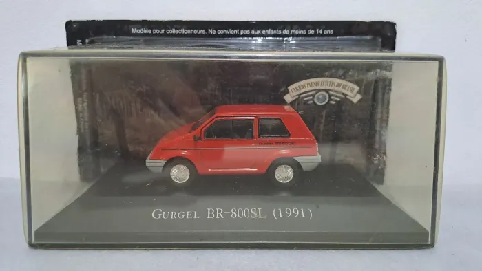 MOBILE TOY MT GURGEL BR-800 SL 1991 Carros Inesquecíveis do Brasil 1:43 Novo Lacrado
