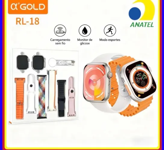 Kit 2 relógios smart marca agold 
