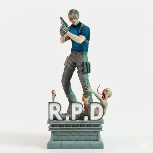 Leon S. Kennedy: RPD - Estátua de luxo colecionável - Escala Premium 1/4