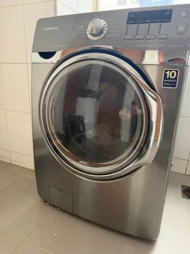 Lavadora e Secadora Samsung -  14 kg Inox 127 V - VRT Digital Inverter