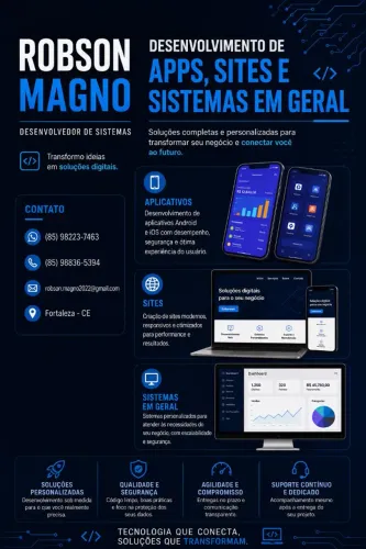 Desenvolvedor de sistemas e apps