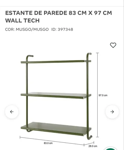 Estantes Tok&Stok Wall Tech NOVAS na caixa (lacradas)