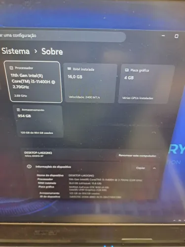 Acer nitro 5 11th i511400H 