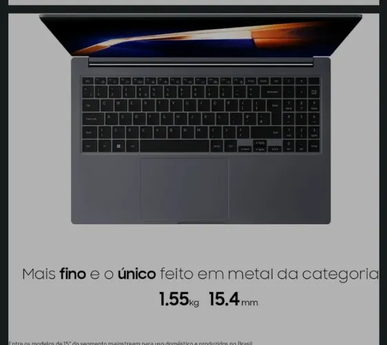 Notbook samsung em estado de novo