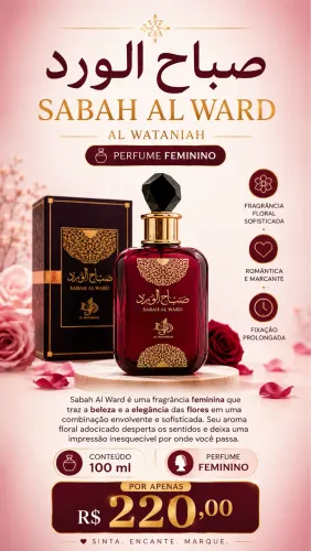 PERFUME ÁRABE SABAH AL WARD
