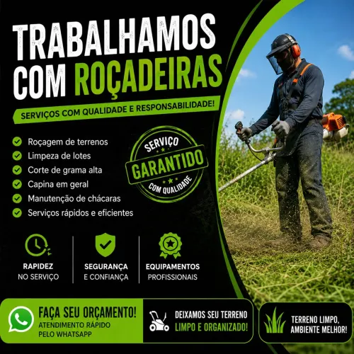 TRABALHAMOS COM ROÇADEIRAS