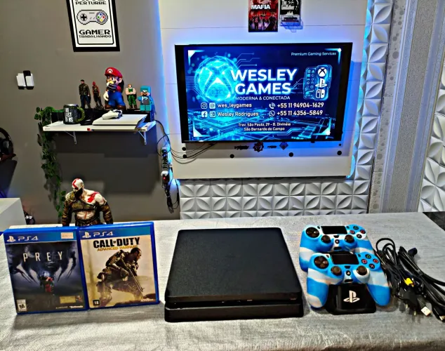 Ps4 slim 1TB dou 3 meses de garantia