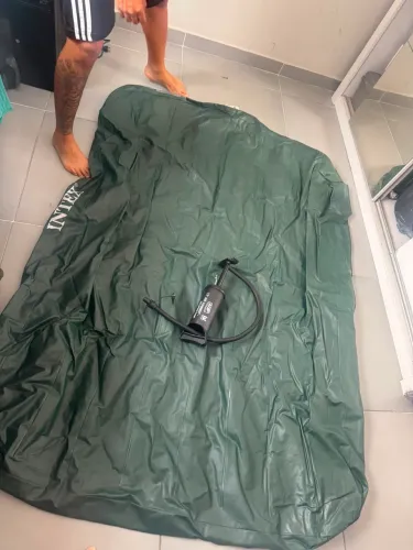 Colchão inflável + bomba de enchimento