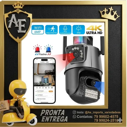 Câmera Wifi externa com Sirene 