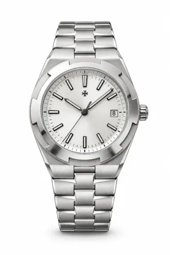 Relógio Masculino Vacheron Constantin Overseas Prata 41 mm Automático em Aço - Linha C