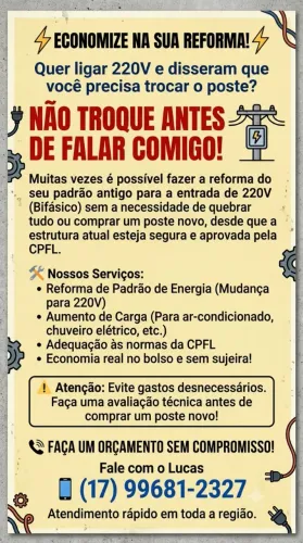 Quer ligar o 220 em sua residência ou comércio?