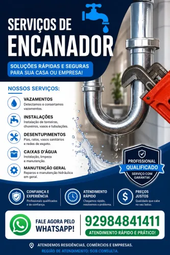 Encanador profissional 24 horas 