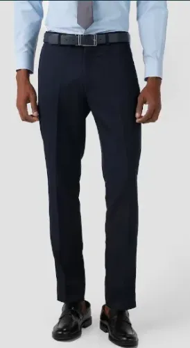 Calça Alfaiataria Masculina Slim Preston Azul Marinho