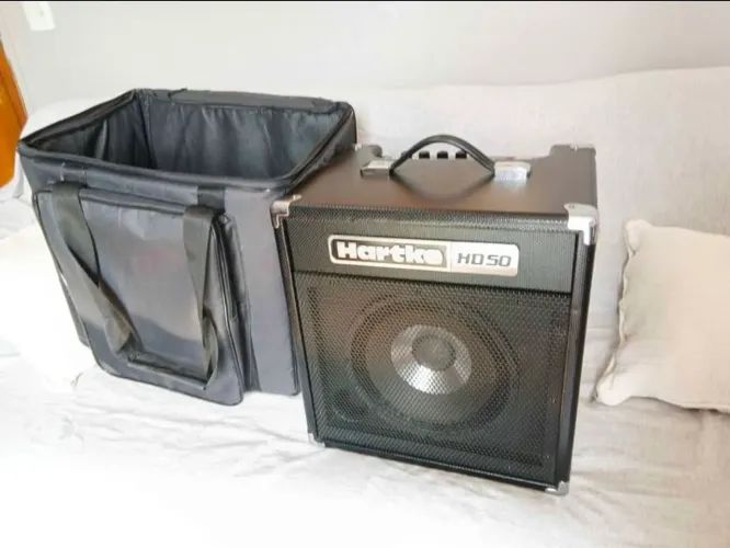 Amplificador cubo de baixo hartke HD50 com bag 