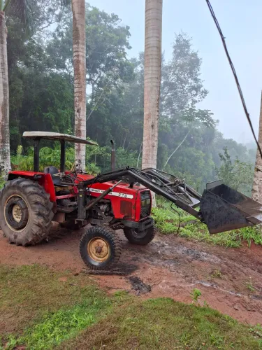 TRATOR MASSEY FERGUSSON 275 comac com pá carregadeira hidráulica 