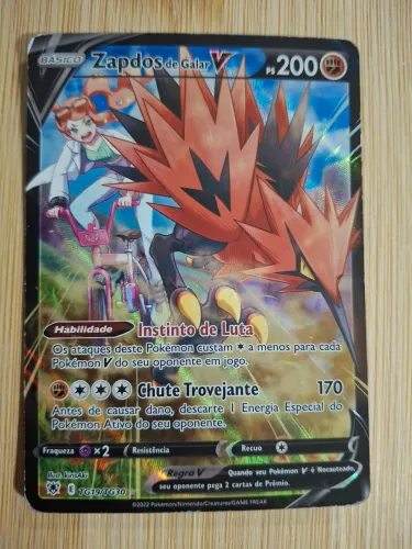 Zapdos de Galar - V  Full Art