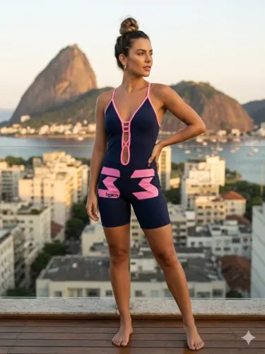 Macacão Fitness Hipkini Novo Sem Uso