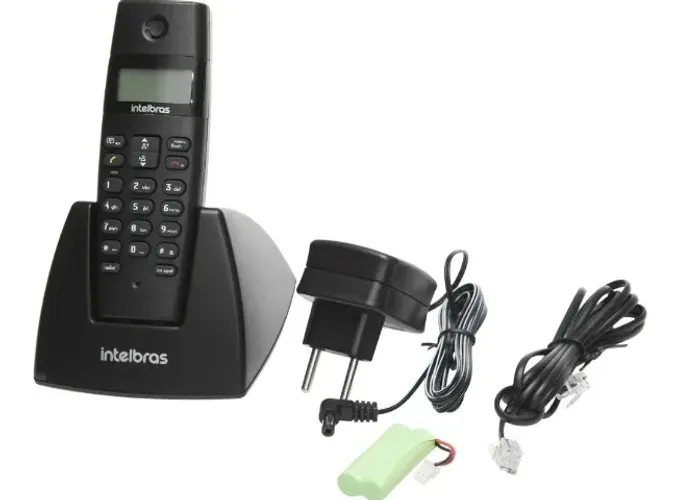 Telefone Sem Fio Intelbras TS 40 ID - Identificador de Chamada Preto