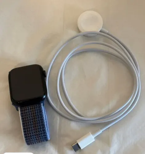 apple watch se3 preto 44 mm midnight / meia-noite gps + cellular