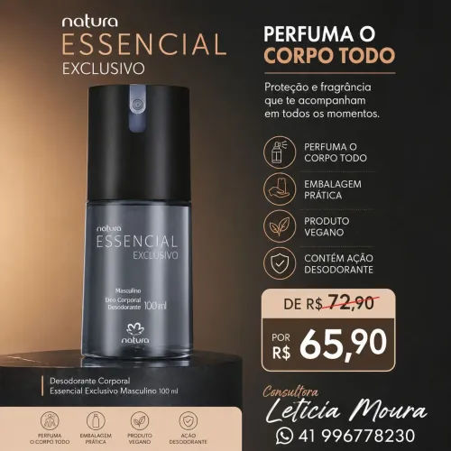 Essencial des corp masculino 100ml