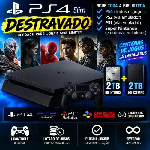 Playstation 4 4TB destravado