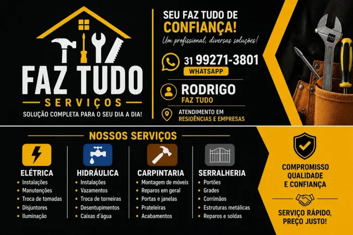 Marido de aluguel e faz tudo
