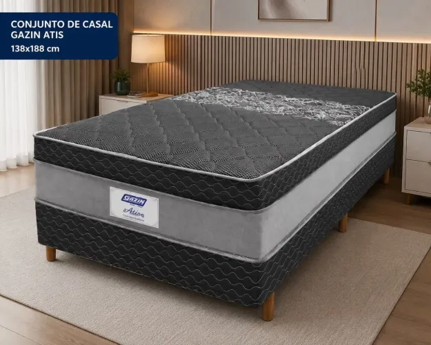 Cama box casal em molas ensacadas