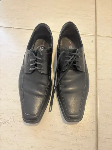 Sapato social democrata couro preto