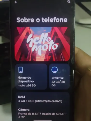 Motorola Moto G54 128GB / 4GB RAM - Tela 120Hz (Bateria Nova!)