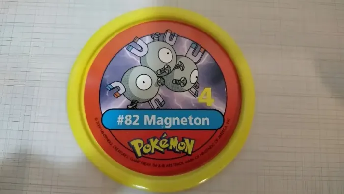 Tazos Estrela Pokémon Pokemetal #82 Magneton
