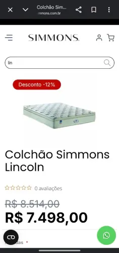 Colchão Queen Simmons