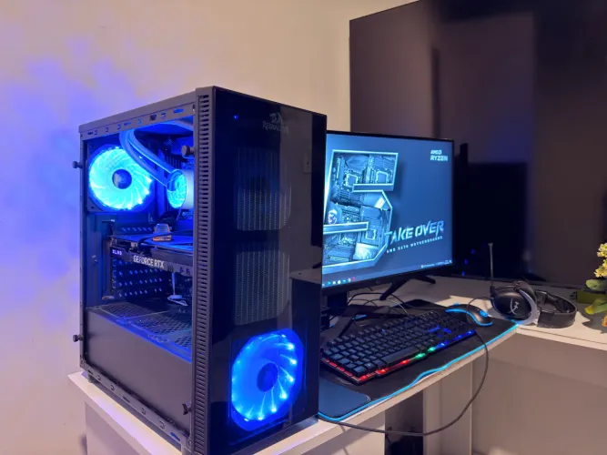 PC GAMER COMPLETO RYZEN 7 5700X + RTX 4060 Ti | MONITOR LG IPS 144hz