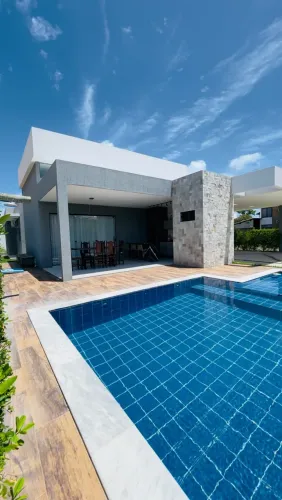 Casa de praia no Hibiscus em condomínio beira-mar, Maceió - IPIOCA