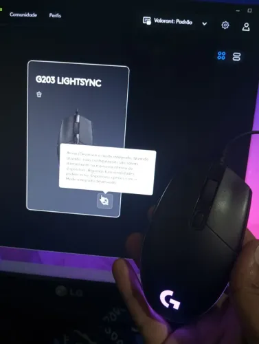 Mouse gamer Logitech G203 lightsync