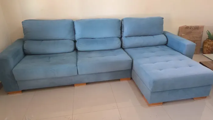 Sofá 3 lugares com chaise