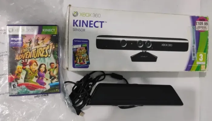 Kinect Xbox 360 na caixa