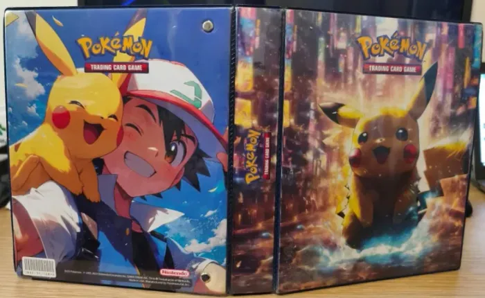 Álbum Pasta Fichário Pokemon Pikachu Capa Dura