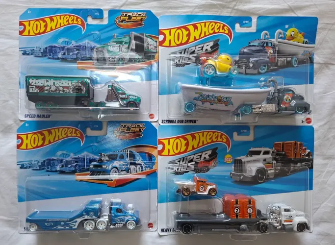 Hot wheels vários modelos de caminhão
